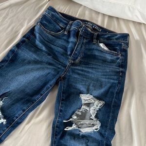 American eagle jeans ripped like new